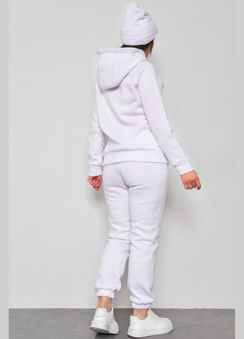 Спортивний костюм жіночий трійка на флісі білого кольору Let's Shop (285692154)