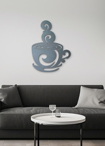 Настенный Декор в комнату, интерьерная картина из дерева "Кофе на двоих", стиль минимализм 25х20 см Woodyard (291843286)