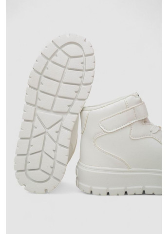 Кросівки жіночі зимові на хутрі, колір бежевий, 248RCX681 Ager білі всесезони (361431152)