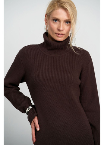 Темно-коричневое платье 2864 Triko Bakh