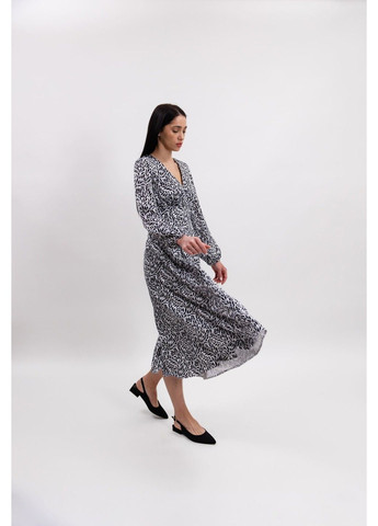 Белое платье шелк с корсетным поясом белое Bessa