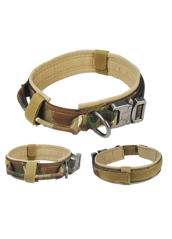 Ошейник для собак, нейлоновый с металлической пряжкой-фастекс, Камуфляж M (38-47см) No Brand (299915631)