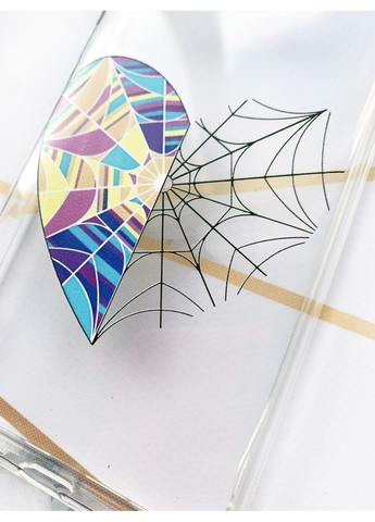 Чохол з потовщеними кутами для Samsung Galaxy A51(2020)/A515 Серце-павутинка. Венздей (принт 209) Creative (355404479)