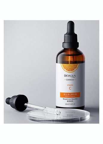 Сыворотка для лица Vitamin C 100 мл увлажняющая уход за кожей сужающая поры эссенция 3шт Bioaqua (349729601)