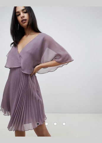 Бузкова сукня міні з кейпом Asos