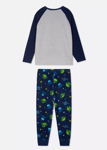 Комбінована зимня флісова піжама для хлопчика реглан + брюки Primark