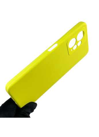 Чохол для Redmi Note 12 4G силіконовий з мікрофіброю нековзний на сяомі редмі нот 12 4г жовтий Xiaomi (366388625)