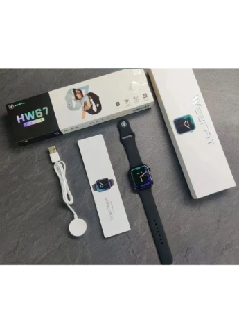 Смарт-годинник Series 7 HW67 Pro Max Чорний Smart Watch (368591627)