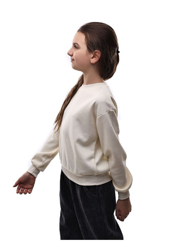 M@C свитшот для девочки подростка молочный трикотаж