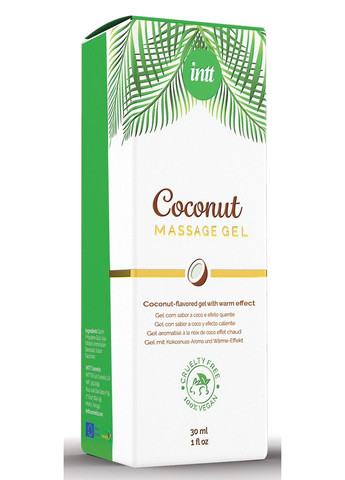 Массажный гель для интимных зон Coconut Vegan 30 мл Intt (298748541)