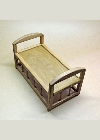 Ліжко для ляльок з дерева Тіана капучино (КРТ-000503) No Brand (328605447)