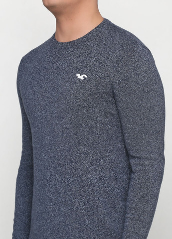 Сіро-синій демісезонний светр чоловічий - светр hc6771 Hollister