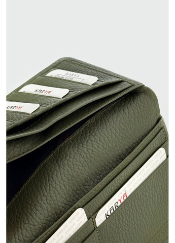 Кожаный женский кошелек на магнитах 1172-084 Karya (371648021)