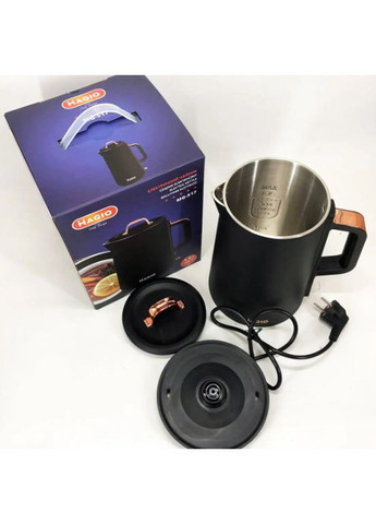 Электрочайник термос MG-517 1,5 л цельно литой1500 Вт Черный Magio (362446461)