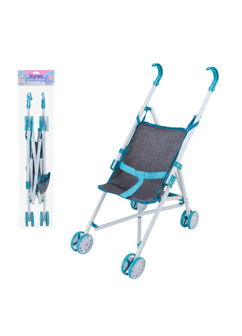 Коляска для куклы 910-15 тростинка 26*48*52, в пакете 30*60см (6968237432114) No Brand (325221510)