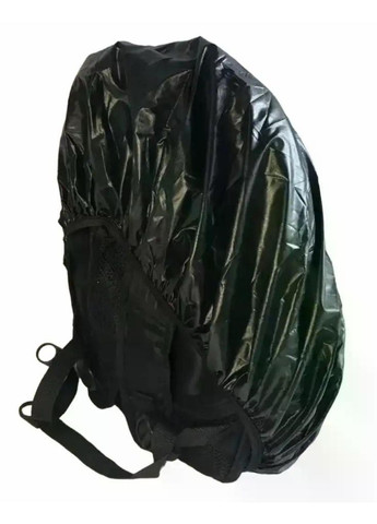 Рюкзак великий тканинний ортопедичний з металевою ручкою + дощовик + usb шнур 8815В чорний Victory (370598364)