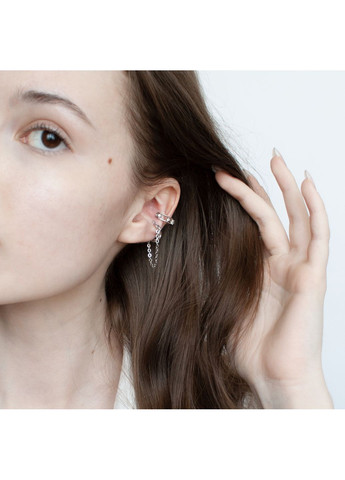 Набір 2-х мінімалістичних каф з міні ланцюжком й зірочками базові класичні кліпси елегантні кокетт кавай стильні casual y2k панк No Brand (349817735)