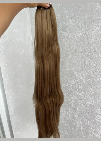 Накладний хвіст світло-русявий прямий No8 на гумці шиньйон термосхідний рівний No Brand 1056 (328450773)