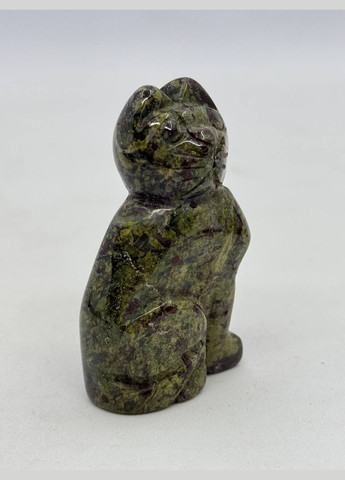 Котик с яшми унакит, минералы Зеленый No Brand (331610876)