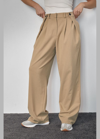 Классические брюки с акцентными пуговицами на поясе 202349 Lurex (280910048)