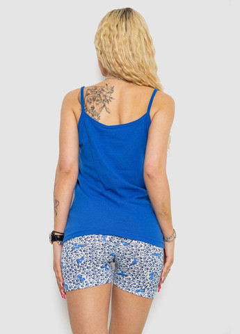 Синяя пижама женская с принтом Fashion 238R3145