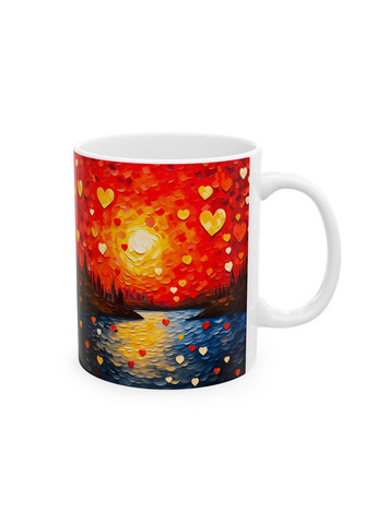 Керамическая чашка с дизайном "Город влюбленных" - 1 No Brand (368671741)