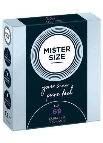 Презервативы MISTER SIZE (69 мм) 3шт No Brand (284236381)