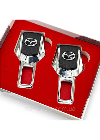 Заглушки в ремень безопасности Мазда металлические обманки в ремне Mazda (401016930)