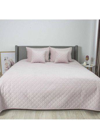 Велюровое двуспальное покрывало 180*240 см гипоаллергенное Розовое (29740180240) ТЕП (366303392)