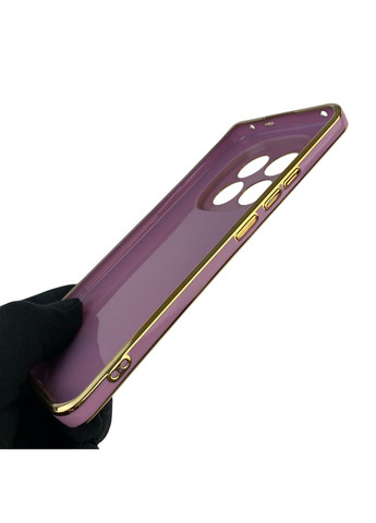 Чехол для Redmi Note 14 Pro Plus с кольцом MagSafe с золотой окантовкой редми нот 14 про плюс черничный gs1 Xiaomi (366235528)