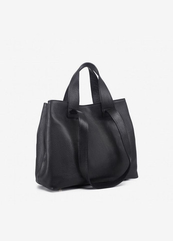 Кожаная женская сумка Шоппер Вorsе in Pelle 2771_b_Черный Borse in Pelle (307061822)