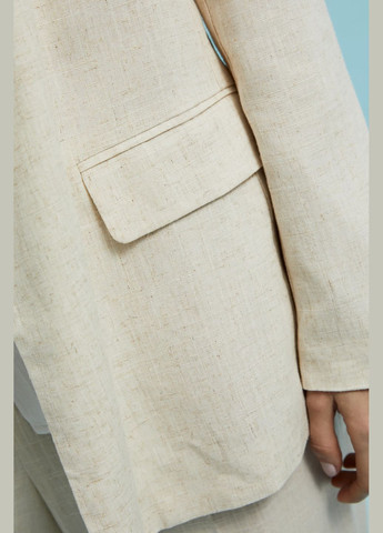 Бежевый женский жакет Moodo -