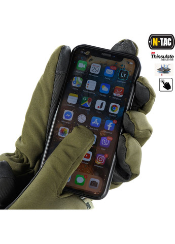 Перчатки Soft Shell Thinsulate Olive (M) M-TAC (303414450)