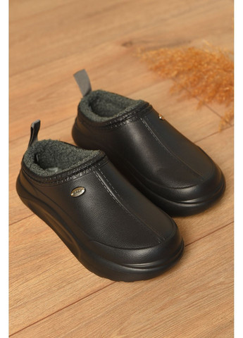 Калоші жіночі без задника утеплені чорного кольору Let's Shop (362027510)