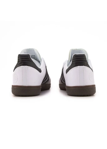 Білі літні кросівки adidas samba og vegan low white black адідас самба No Brand