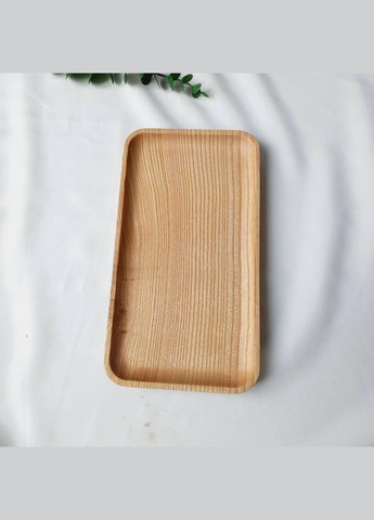 Прямокутна дерев'яна таця для чашки та десертів 28 см Hell (303210091)