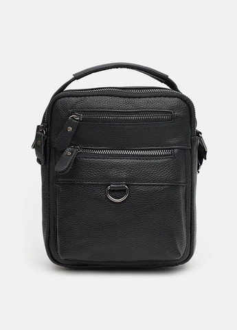 Сумка мужская через плечо кожаная K14035bl Черный Keizer (302008096)