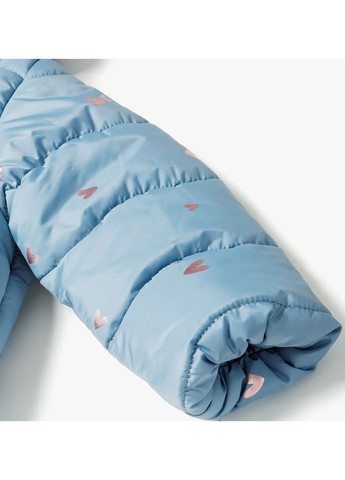 Синя куртка демісезон,синій-рожевий в візерунки,. 5.10.15