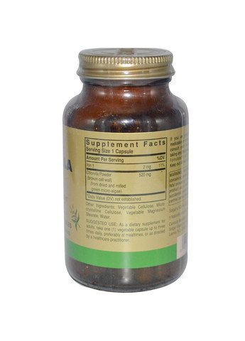 Хлорелла,, (сломанные клеточные стенки), 100 кап. Solgar (366733818)