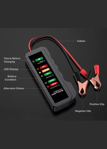 Тестер АКБ светодиодный (5024257) Clefers (300694627)