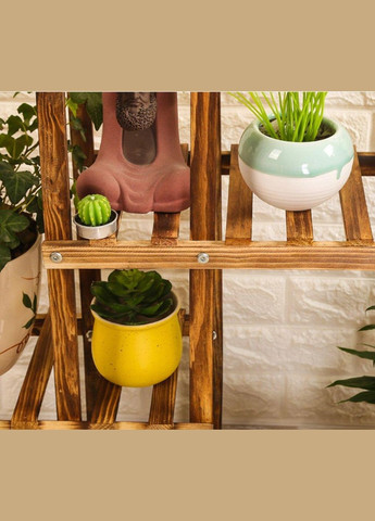 Підставка для квітів з дерева Антоні капучино (ЦВТ-009209) No Brand (328227051)