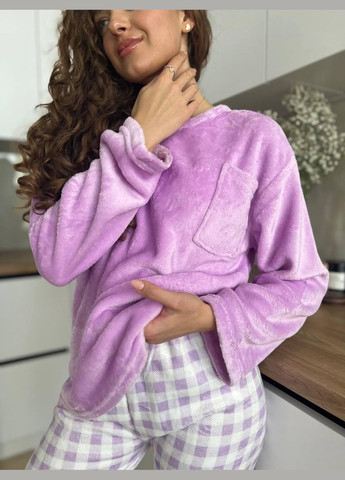 Фиолетовая зимняя пижама женская фиолетовая l (2530/2) GT
