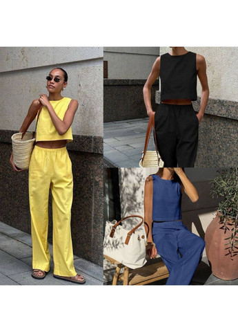 Жіночий стильний комплект: топ та штани Україна (356676794)