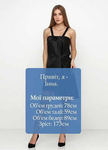 Черное повседневный платье черный Queen Drama