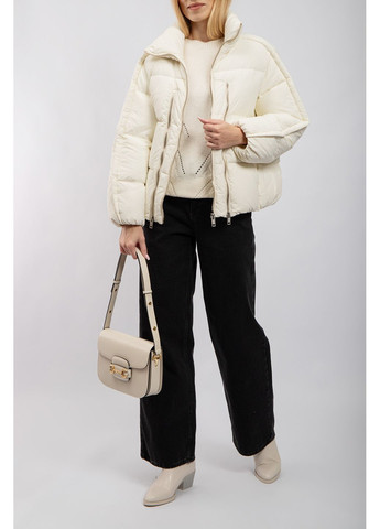 Молочний зимній Пуховик Moncler