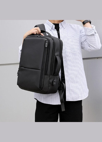 Великий текстильний чорний рюкзак RoyalBag ANT02-2021-2A (282823850)