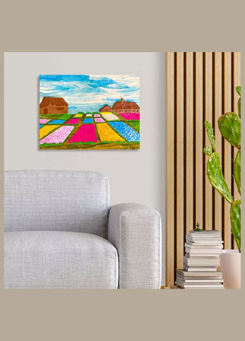 Набір для створення об'ємної картини Квітники в Голландії 30*40 см (10001) Okto (331708218)