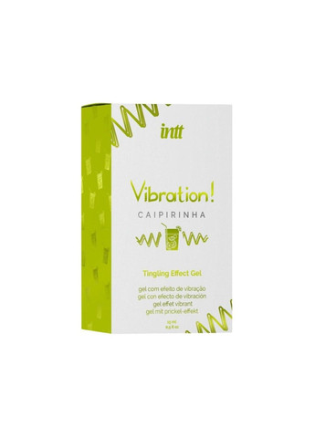 Рідкий вібратор Vibration Caipirinha (15 мл), густий гель, дуже смачний, діє до 30 хвилин Intt (302298024)