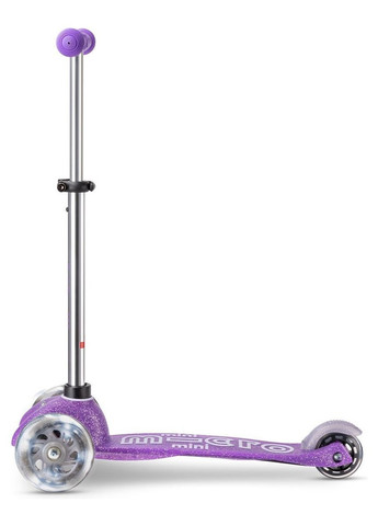 Самокат серії "Mini Deluxe Fairy Glitter LED" – ПУРПУРОВИЙ (до 50 kg, 3-х колісний, світло) (MMD207) Micro (326850958)