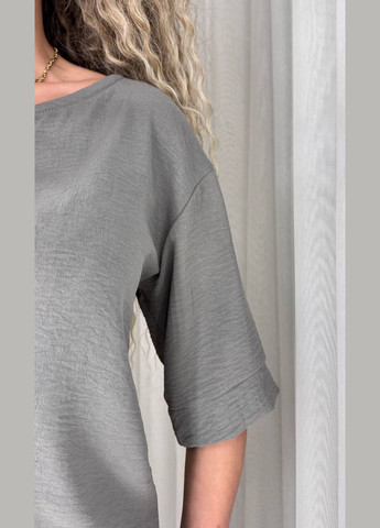 Костюм літній американський креп жатка футболка та штани No Brand (347043209)